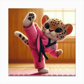 Karate Cat 9 Canvas Print