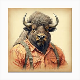 Bison 9 Canvas Print