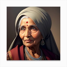 Indian Woman 3 Canvas Print