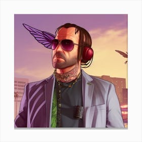 Grand Theft Auto Canvas Print