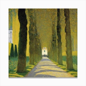 Allee At Schloss Kammer, Gustav Klimt 11 Canvas Print