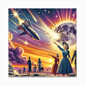 The Atomic Age so Sparkly Canvas Print