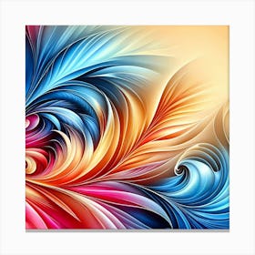 Abstract Floral Background 4 Canvas Print