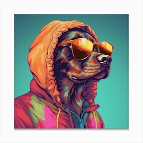 Dog In Sunglasses 1 Canvas Print