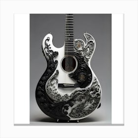 Yin and Yang in Guitar Harmony 9 Canvas Print