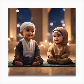 BB Borsa Muslim Kids Canvas Print