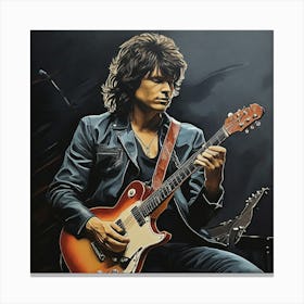 The Guitar Solo Art Print 1 Canvas Print