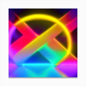 Neon Light Art Canvas Print