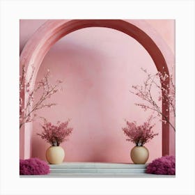 Pink Archway 9 Canvas Print