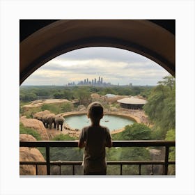 Zoo View Canvas Print