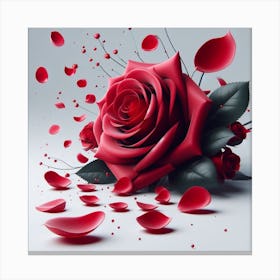 Rose, Modern Canvas Print