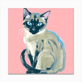 Siamese Cat 01 Canvas Print