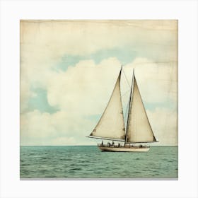 Vintage Sailboat 5 Canvas Print