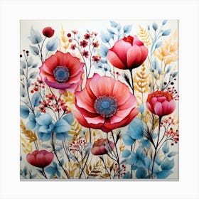 Red Poppies Canvas Print