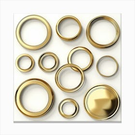 Gold Tin Cans Canvas Print