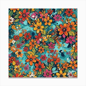 Floral Pattern 3 Canvas Print