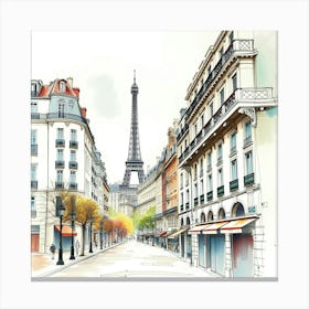 Paris Street 4 Canvas Print