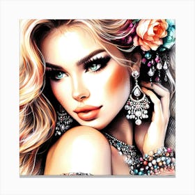 Portrait Artwork 131 Canvas Print