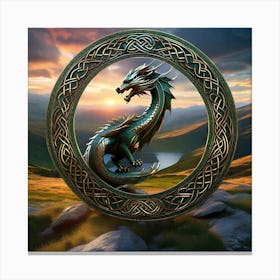 Celtic Dragon 1 Canvas Print
