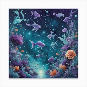 Fishes In The Sea Canvas Print