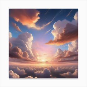 Clouds In The Sky Canvas Print