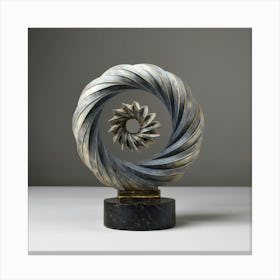 Spiral Sculpture 16 Canvas Print