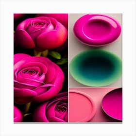 Pink Roses 3 Canvas Print