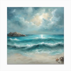 Seascape Painting 1 Canvas Print