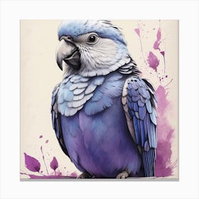 Blue Parrot 1 Canvas Print