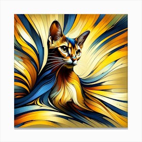 Abyssinian Cat 01 Canvas Print