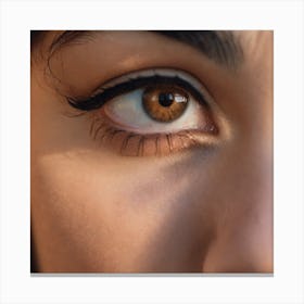 Close Up Of A Woman'S Eye Canvas Print