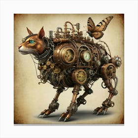 Steampunk Creatures Combine Animal Features With Mechanical Elements In A Steampunk Style 26466779 (2) Canvas Print