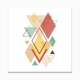 Geometric Triangles Canvas Print