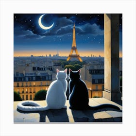 Paris At Night Canvas Print