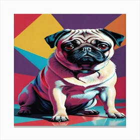 Pug Painting 1 Canvas Print