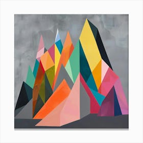 Abstract Mountains 5 Canvas Print