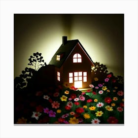 House In The Garden Canvas Print