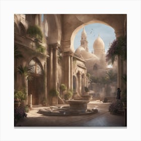 Courtyard Of The Sultanate Canvas Print