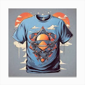 Abstract T-Shirt Design Canvas Print