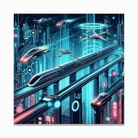 Future Transportation Canvas Print