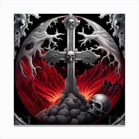Cross Of Hell Canvas Print