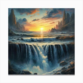 Landscape Painting Hd Hyperrealistic 18 Canvas Print