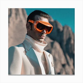 Orange Sunglasses Canvas Print