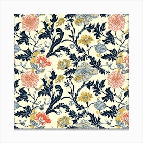 Petalgrove London Fabrics Floral Pattern 2 Canvas Print