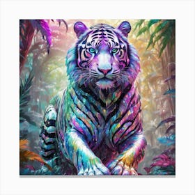 Tiger In The Jungle Canvas Print