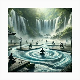 Water Manipulation Training Grounds Canvas Print