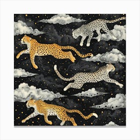 Cheetahs In The Sky 4 Canvas Print