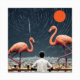 Flamingos 16 Canvas Print