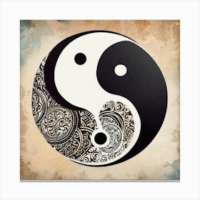 Yin Yang Symbol 7 Canvas Print