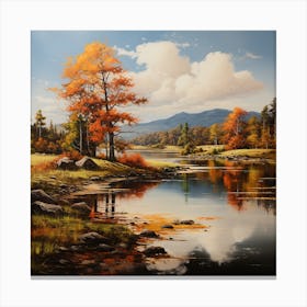 Autumn Pond Canvas Print